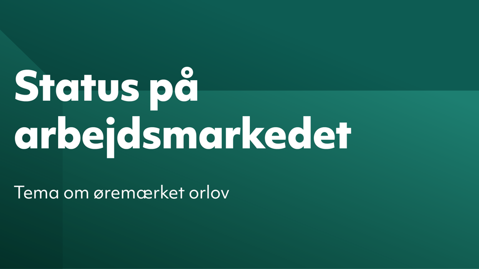 Status på arbejdsmarkedet, oktober 2024